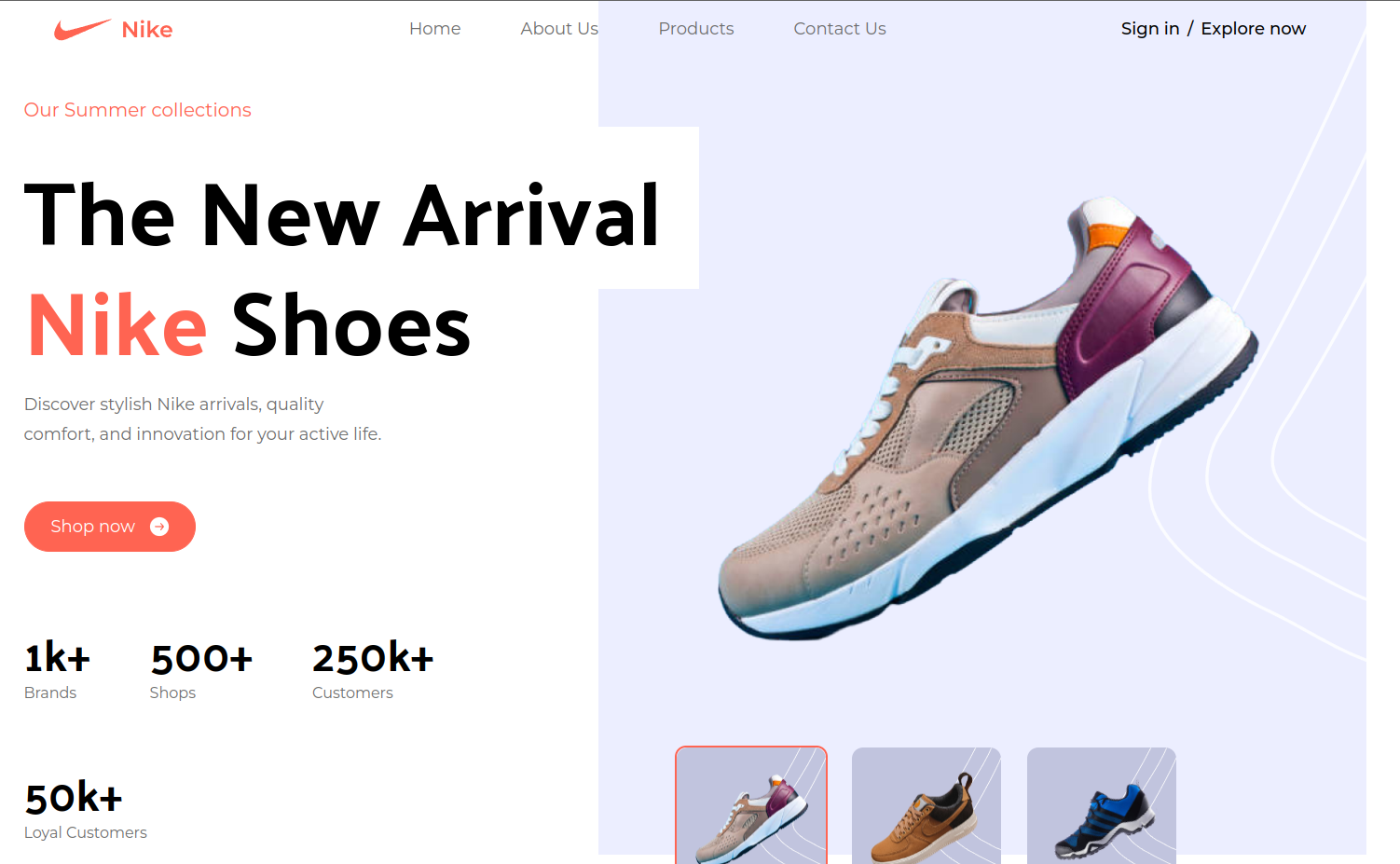 website pic of nike
